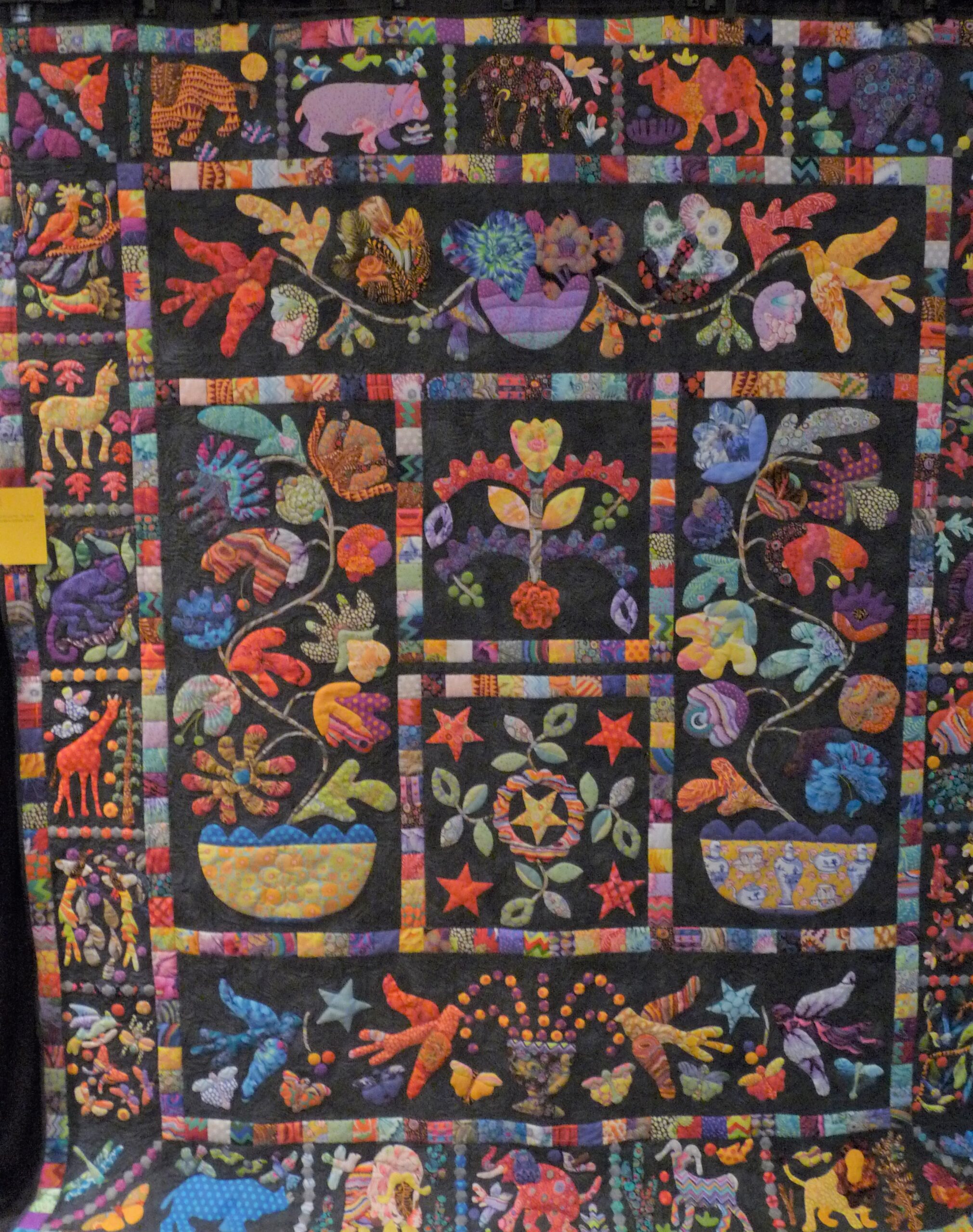 Sandy Koubek: Whimsical Jungle; 1st Place in Large Quilts