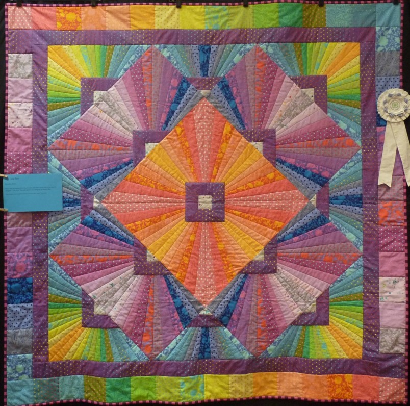 Dorothy Acton: Solar Flare; 3rd Place in Medium Quilts